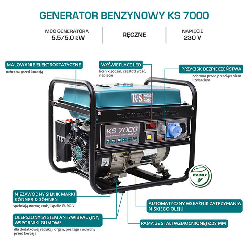 Agregat prądotwórczy Könner & Söhnen KS 7000
