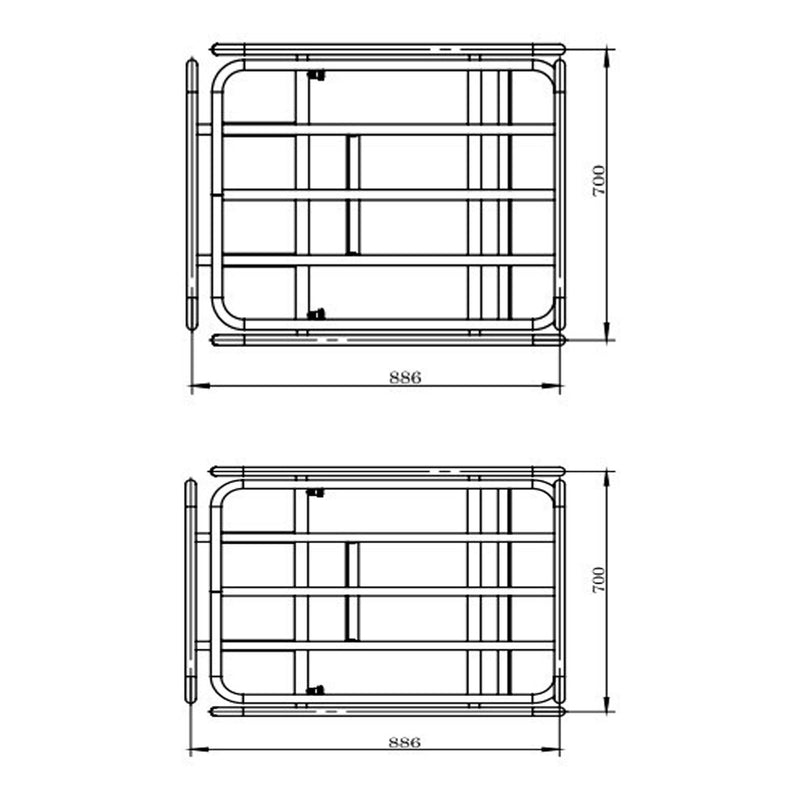 Rama rurowa Zipper EWB150-100LTR do taczki ZI-EWB150-100L