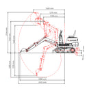 Minikoparka gąsienicowa Jansen MB-2000