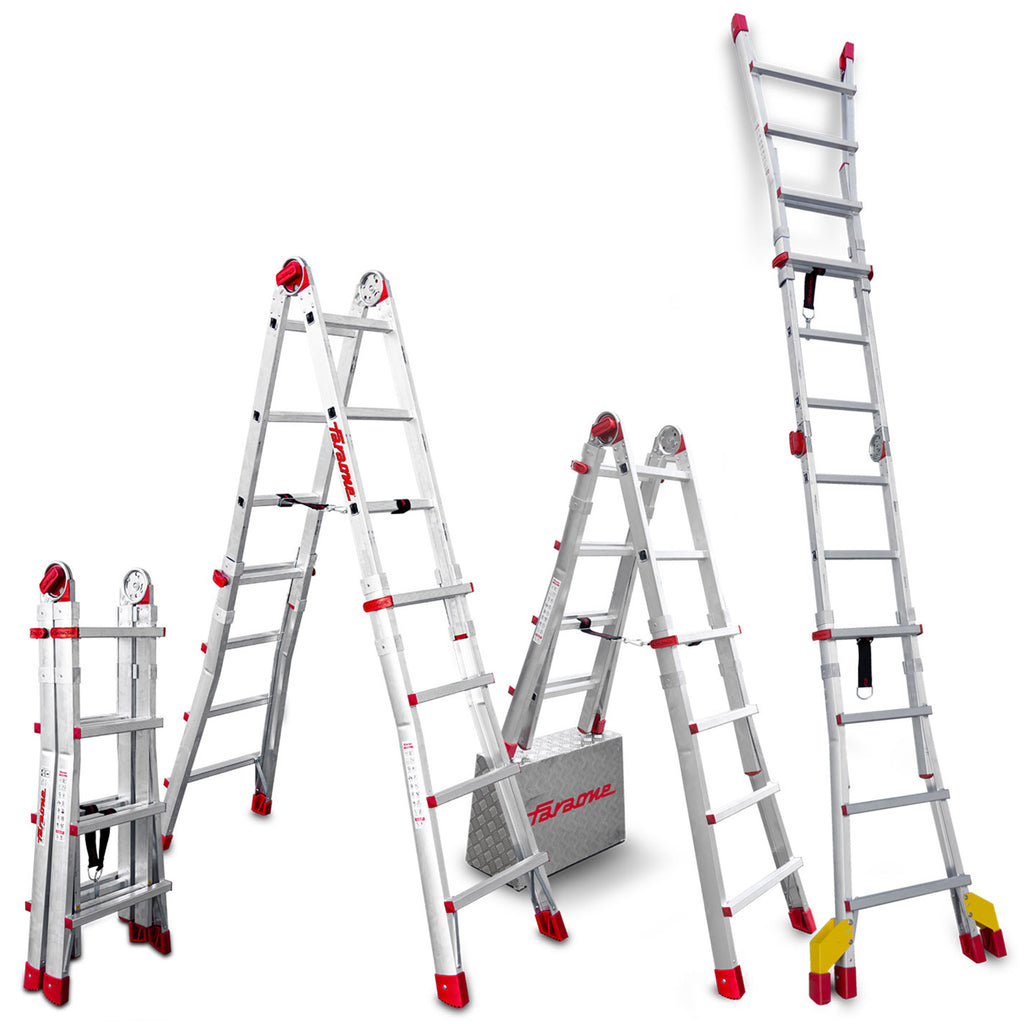 Drabina teleskopowa Faraone SUPER TELES 2x8 stopni
