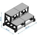 Schody profesjonalne Faraone SGA SYSTEM 2 stopnie