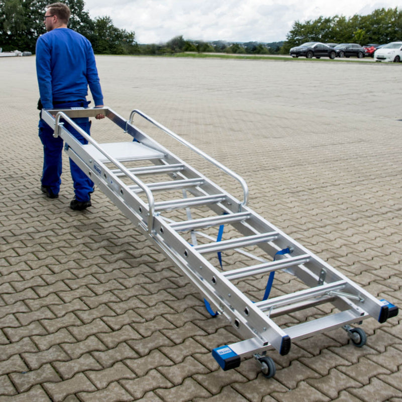 Drabina Jezdna z dużą platformą Krause Stabilo 9 stopni