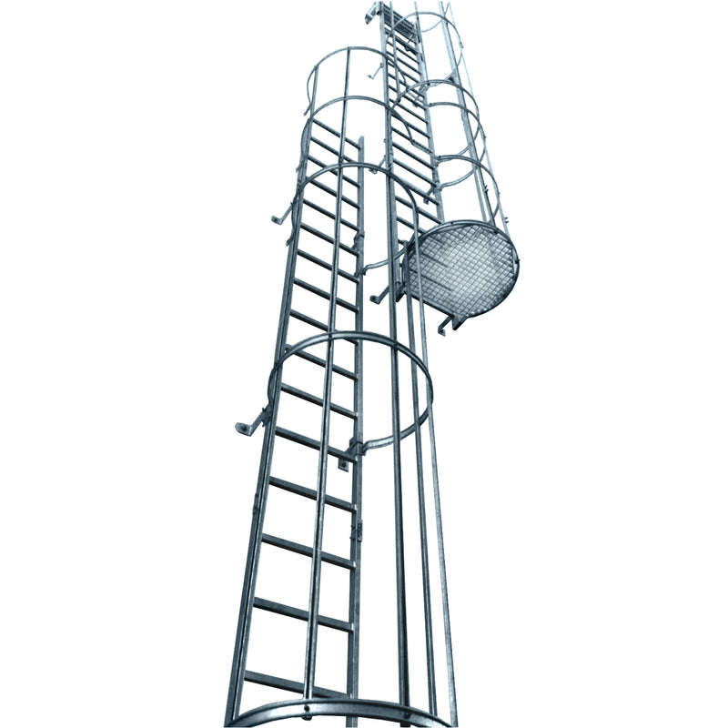 Drabina pionowa inspekcyjna aluminiowa Krause 11,76 m