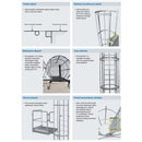 Drabina pionowa inspekcyjna aluminiowa Krause 15,12 m