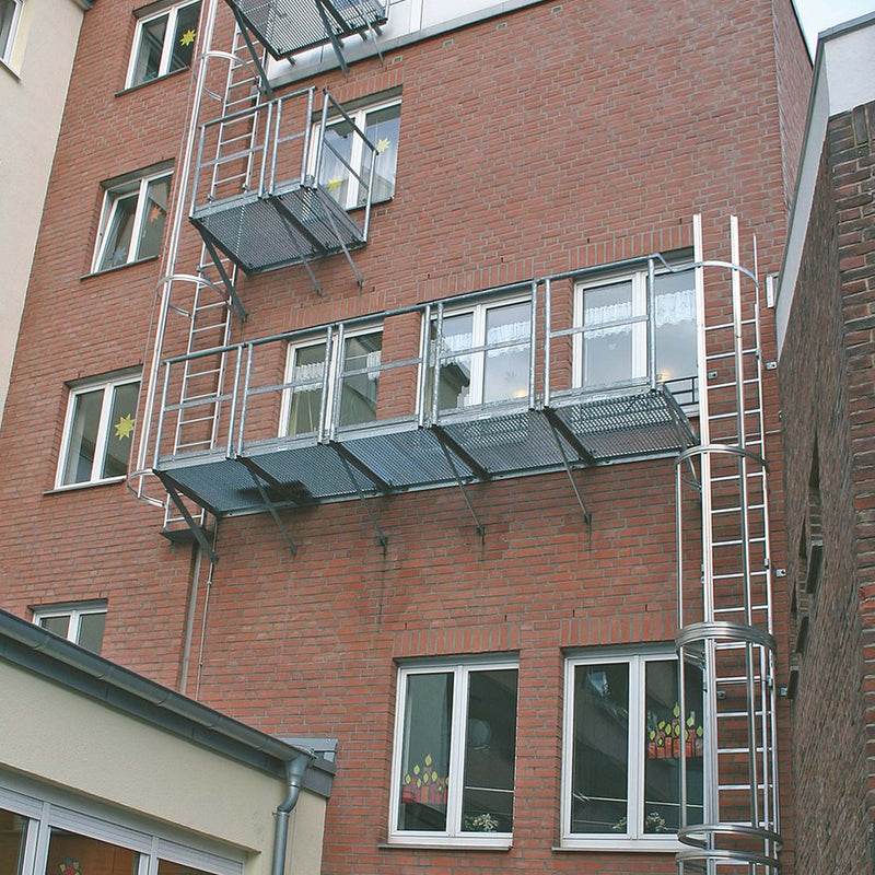 Drabina pionowa inspekcyjna aluminiowa Krause 15,12 m