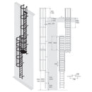 Drabina pionowa inspekcyjna aluminiowa Krause 18,76 m