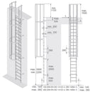 Drabina pionowa ewakuacyjna stalowa Krause 5,60 m