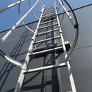 Drabina pionowa aluminiowa z koszem Krause 17,64 m