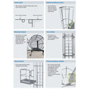 Drabina pionowa ewakuacyjna aluminiowa Krause 9,52 m