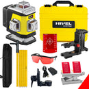 Laser krzyżowy Nivel System CL4R czerwony (4 x 360) + tyczka