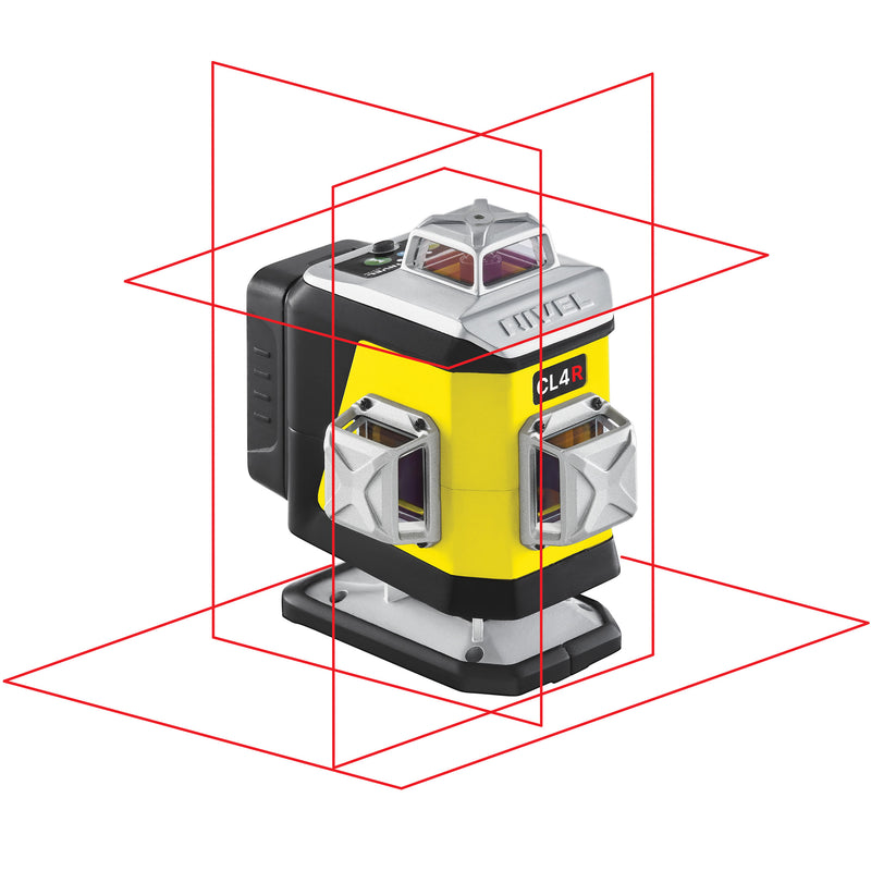Laser krzyżowy Nivel System CL4R czerwony (4 x 360) + statyw z wysięgnikiem + czujnik CLS-5