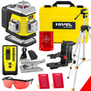 Laser krzyżowy Nivel System CL4R czerwony (4 x 360) + statyw z wysięgnikiem + czujnik RD 800 DIGITAL