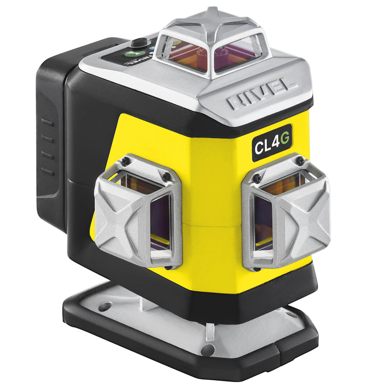 Laser krzyżowy Nivel System CL4G zielony (4 x 360) + statyw z wysięgnikiem + czujnik CLS-4