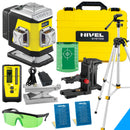 Laser krzyżowy Nivel System CL3B niebieski (3 x 360) + statyw z wysięgnikiem + czujnik RD 800 DIGITAL