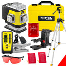 Laser krzyżowy Nivel System CL3R czerwony (3 x 360) + statyw z wysięgnikiem + czujnik RD 800 DIGITAL
