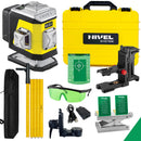 Laser krzyżowy Nivel System CL2G zielony (2 x 360) + tyczka