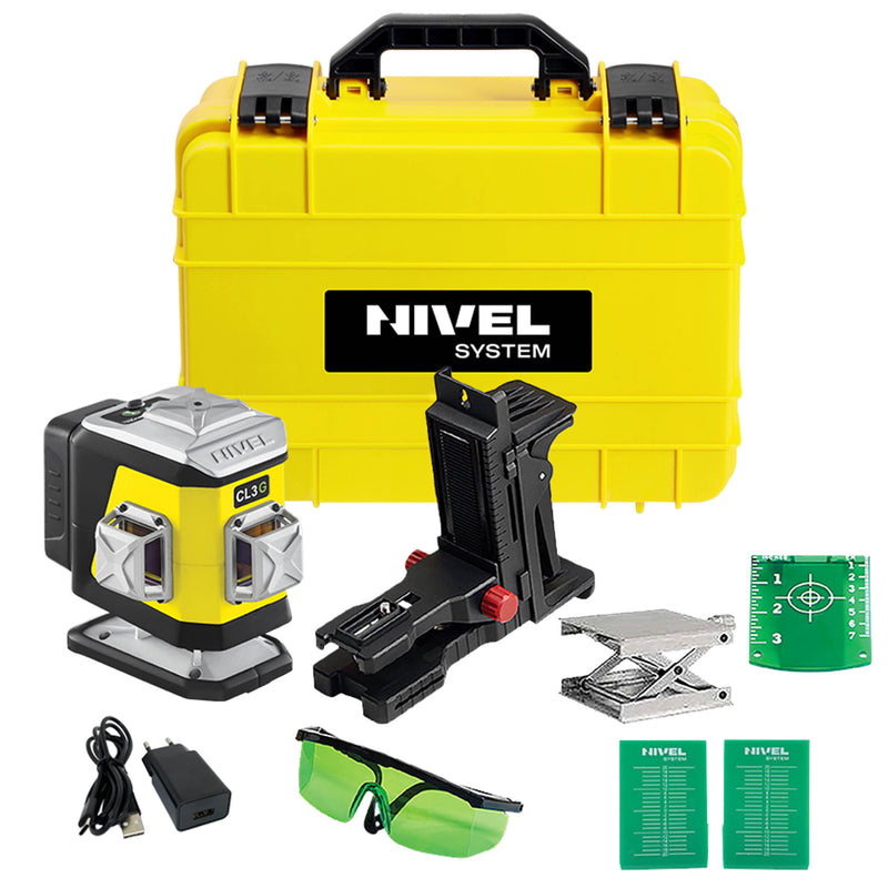 Laser krzyżowy Nivel System CL3G zielony (3 x 360)