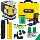 Laser krzyżowy Nivel System CL3G zielony (3 x 360) + tyczka
