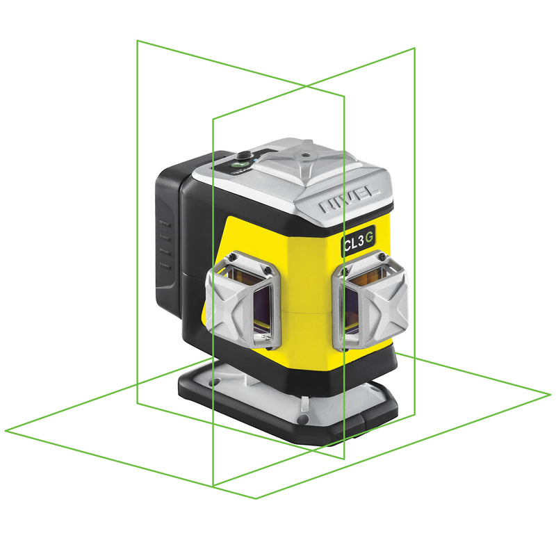 Laser krzyżowy Nivel System CL3G zielony (3 x 360) + tyczka