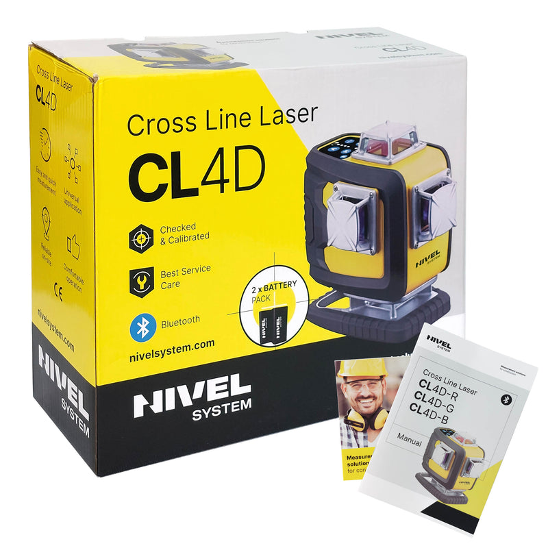 Multi-laser krzyżowy Nivel System CL4D-B niebieski (4 x 360)