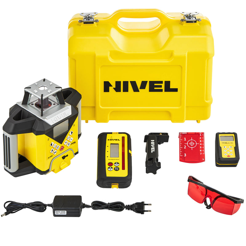 Niwelator laserowy Nivel System NL740R DIGITAL + łata + statyw z wysięgnikiem