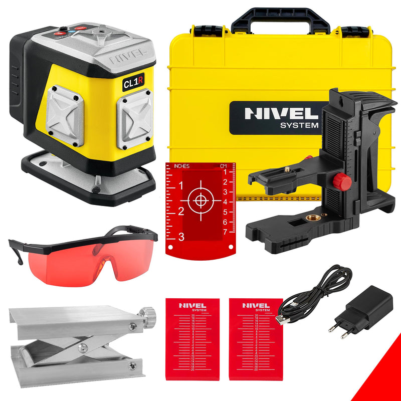 Laser krzyżowy Nivel System CL1R czerwony