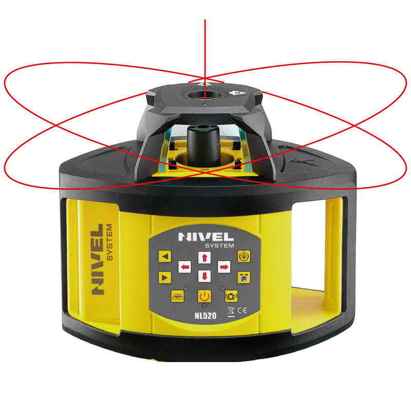 Niwelator laserowy Nivel System NL520R Digital + łata + statyw + czujnik MC-1D Magnets