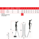 Drabina teleskopowa Faraone SUPER TELES 2x8 stopni