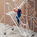 Rusztowanie ze schodami Faraone TOP SYSTEM 6,4 m (1,35x1,80m)