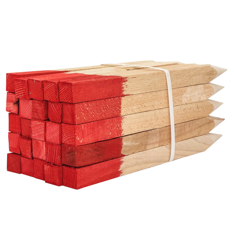 Paliki geodezyjne malowane 30 cm (25 szt.)