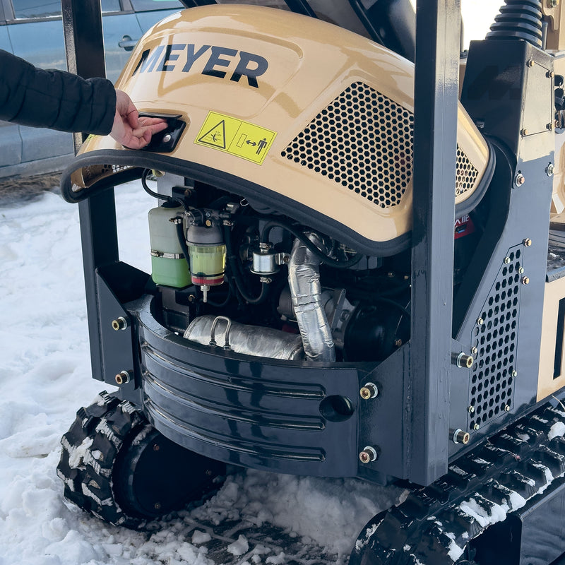 Minikoparka gąsienicowa MEYER EX12 (skrętne ramię + joystick)