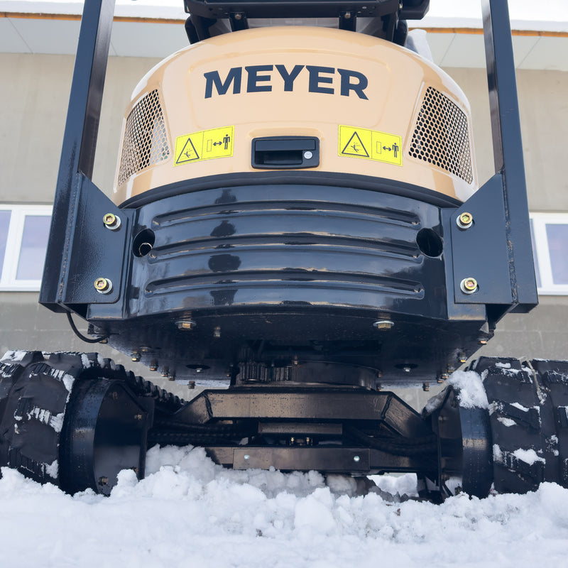 Minikoparka gąsienicowa MEYER EX12 (rozsuwane gąsienice + skrętne ramię + joystick)