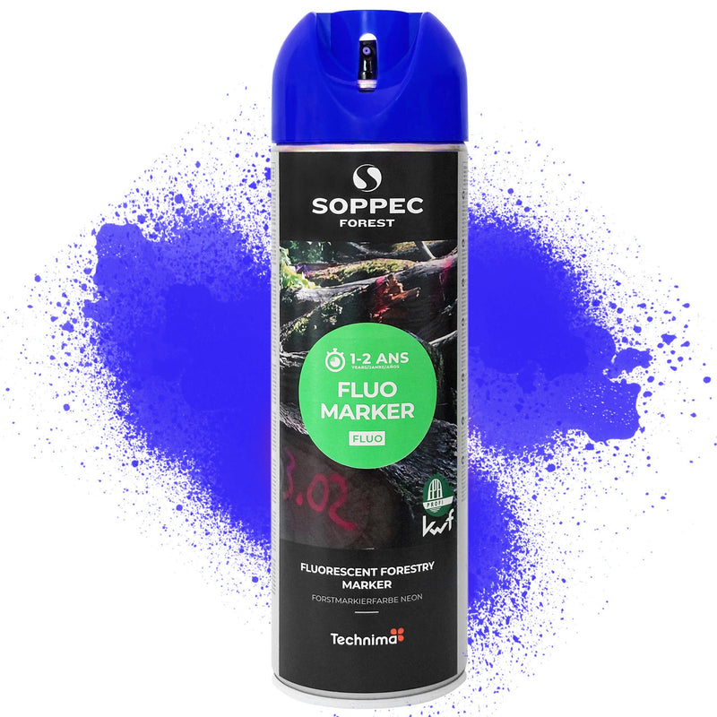 Farba do znakowania drzew Soppec FOREST FLUO MARKER niebieska 12 szt.
