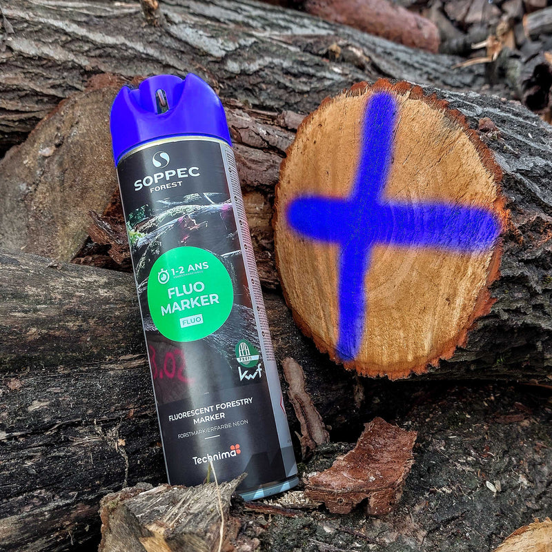 Farba do znakowania drzew Soppec FOREST FLUO MARKER niebieska 12 szt.