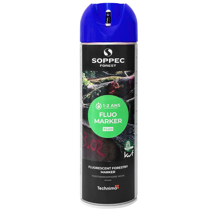 Farba do znakowania drzew Soppec FOREST FLUO MARKER niebieska 12 szt.
