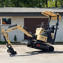 Minikoparka gąsienicowa MEYER EX12 (rozsuwane gąsienice + skrętne ramię + joystick)