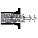 Centrownik wewnętrzny nożycowy 120–350 mm