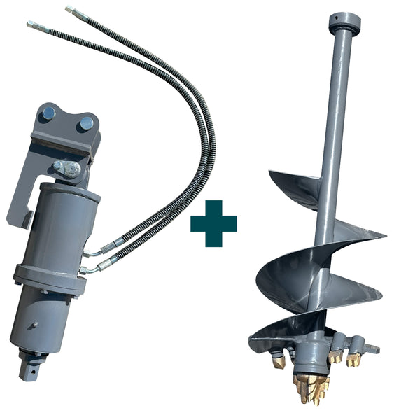 Wiertnica hydrauliczna do koparki Meyer z wiertłem zbrojeniowym 300 mm