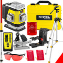Laser krzyżowy Nivel System CL3R czerwony (3 x 360) + łata + statyw z wysięgnikiem + czujnik RD 800 DIGITAL