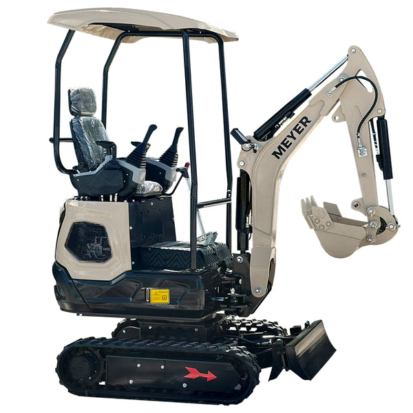 Minikoparka gąsienicowa MEYER EX12K z silnikiem KUBOTA + skrętne ramię + rozsuwane gąsienice