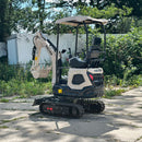 Minikoparka gąsienicowa MEYER EX12K z silnikiem KUBOTA + skrętne ramię + rozsuwane gąsienice