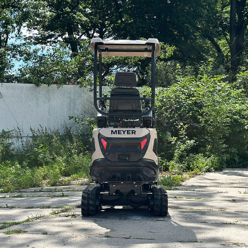 Minikoparka gąsienicowa MEYER EX12K z silnikiem KUBOTA + skrętne ramię + rozsuwane gąsienice
