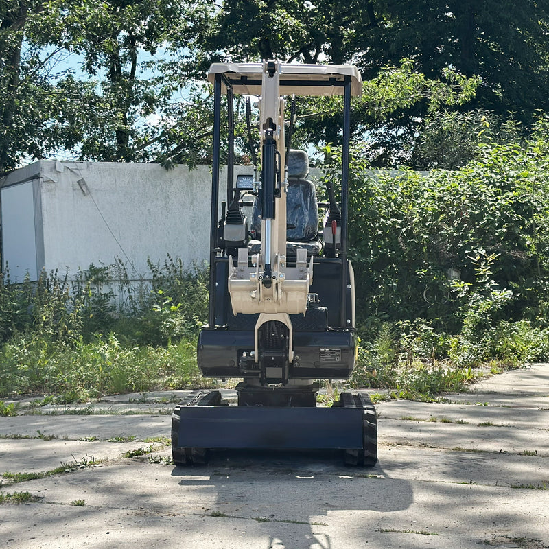 Minikoparka gąsienicowa MEYER EX12K z silnikiem KUBOTA + skrętne ramię + rozsuwane gąsienice