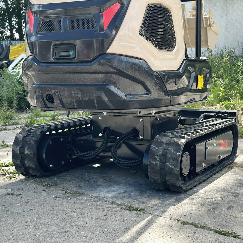 Minikoparka gąsienicowa MEYER EX12K z silnikiem KUBOTA + skrętne ramię + rozsuwane gąsienice