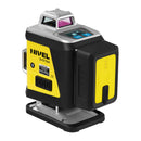 Laser krzyżowy Nivel System CL4B LCD niebieski (4 x 360) + łata + statyw z wysięgnikiem + czujnik CLS-300 DIGITAL