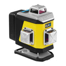 Laser krzyżowy Nivel System CL4B LCD niebieski (4 x 360) + łata + statyw z wysięgnikiem + czujnik CLS-300 DIGITAL