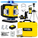 Laser krzyżowy Nivel System CL4B LCD niebieski (4 x 360) + statyw z wysięgnikiem + czujnik CLS-5