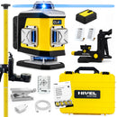 Laser krzyżowy Nivel System CL4B LCD niebieski (4 x 360) + tyczka