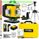 Laser krzyżowy Nivel System CL4G LCD zielony (4 x 360) + łata + statyw z wysięgnikiem + czujnik CLS-300 DIGITAL