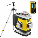 Laser krzyżowy Nivel System CL4R LCD czerwony (4 x 360) + statyw z wysięgnikiem + czujnik CLS300